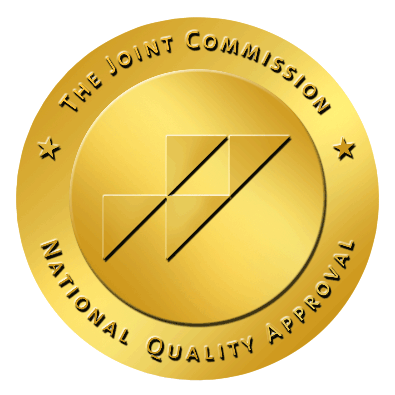 Gold Seal Badge - A badge signifying participation in The Joint Commission National Quality Approval program.