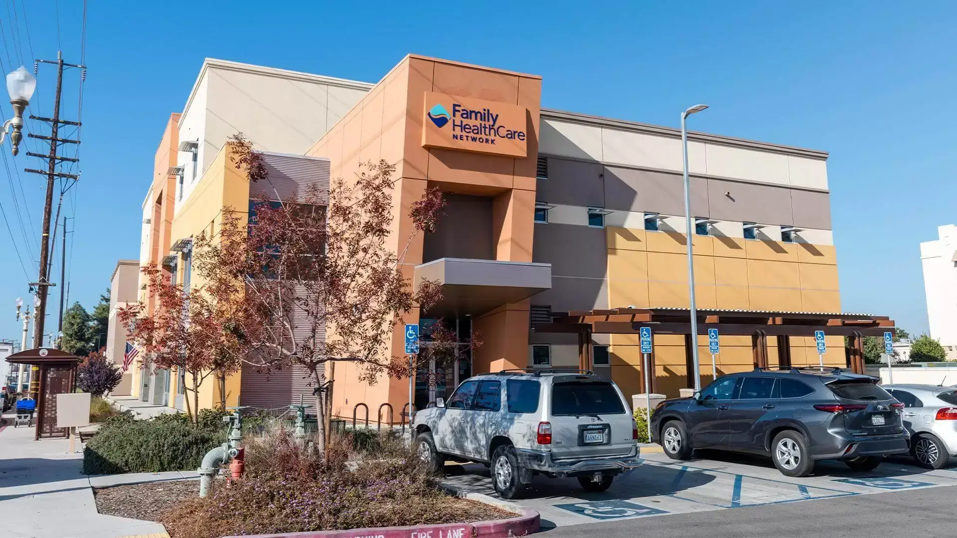 An Exterior View of the Family Healthcare Network Office in Hanford, CA